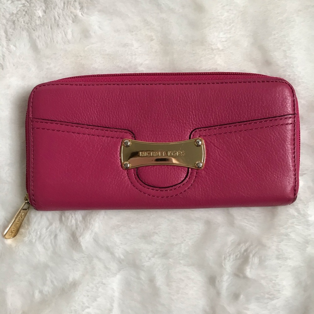 Michael Kors Pink Leather Wallet